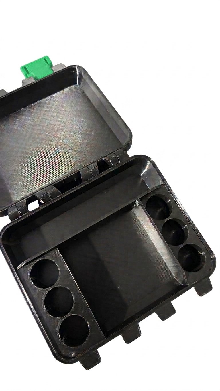 V6 com espaço para 6 bujões 10ml - DETALHES VERDE