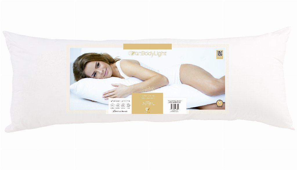 Travesseiro Antialérgico 130x40cm Lavável - Body Ligth