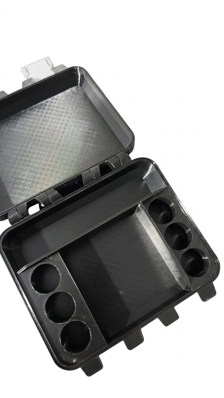 V6 com espaço para 6 bujões 10ml - DETALHES BRANCO
