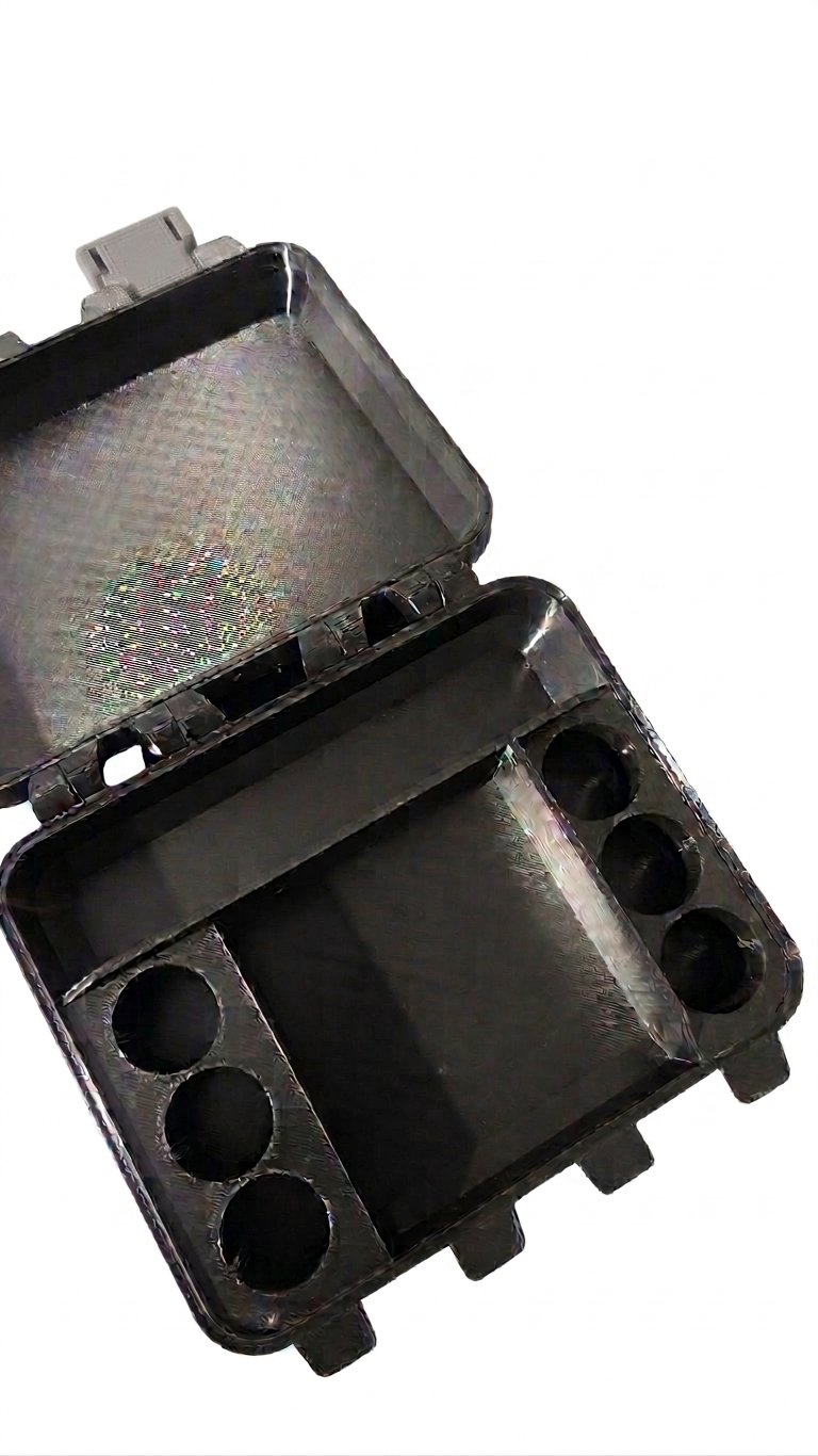 V6 com espaço para 6 bujões 10ml - DETALHES CINZA