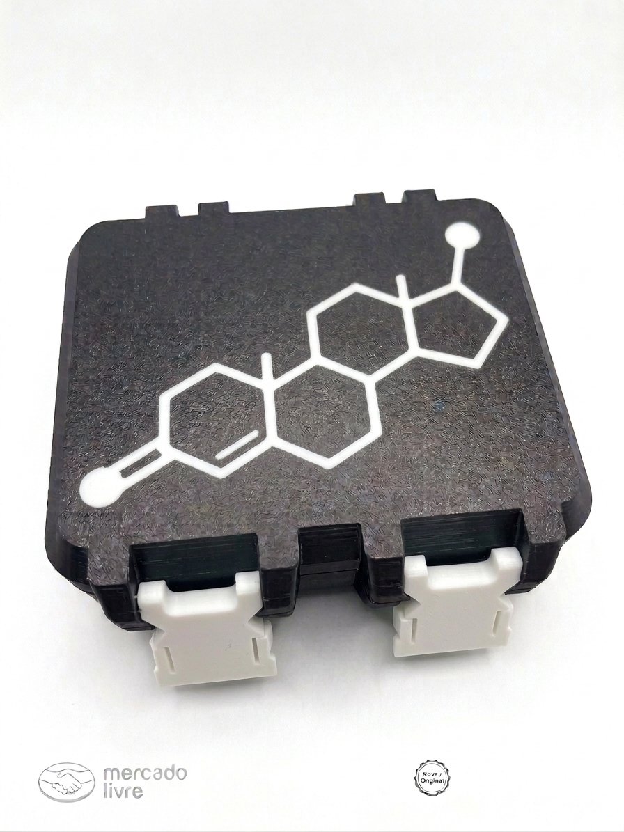 V3 com espaço para 3 bujões 10ml - DETALHES BRANCO
