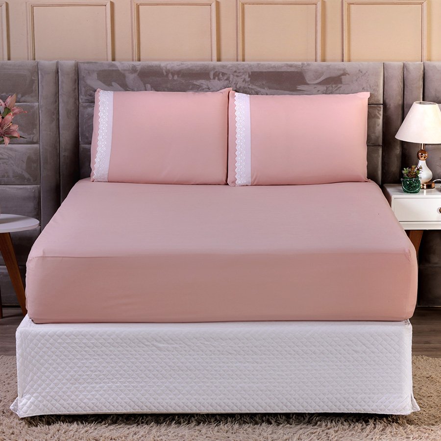 Jogo de Lençol Casal 3 Peças 180 Fios - Percal