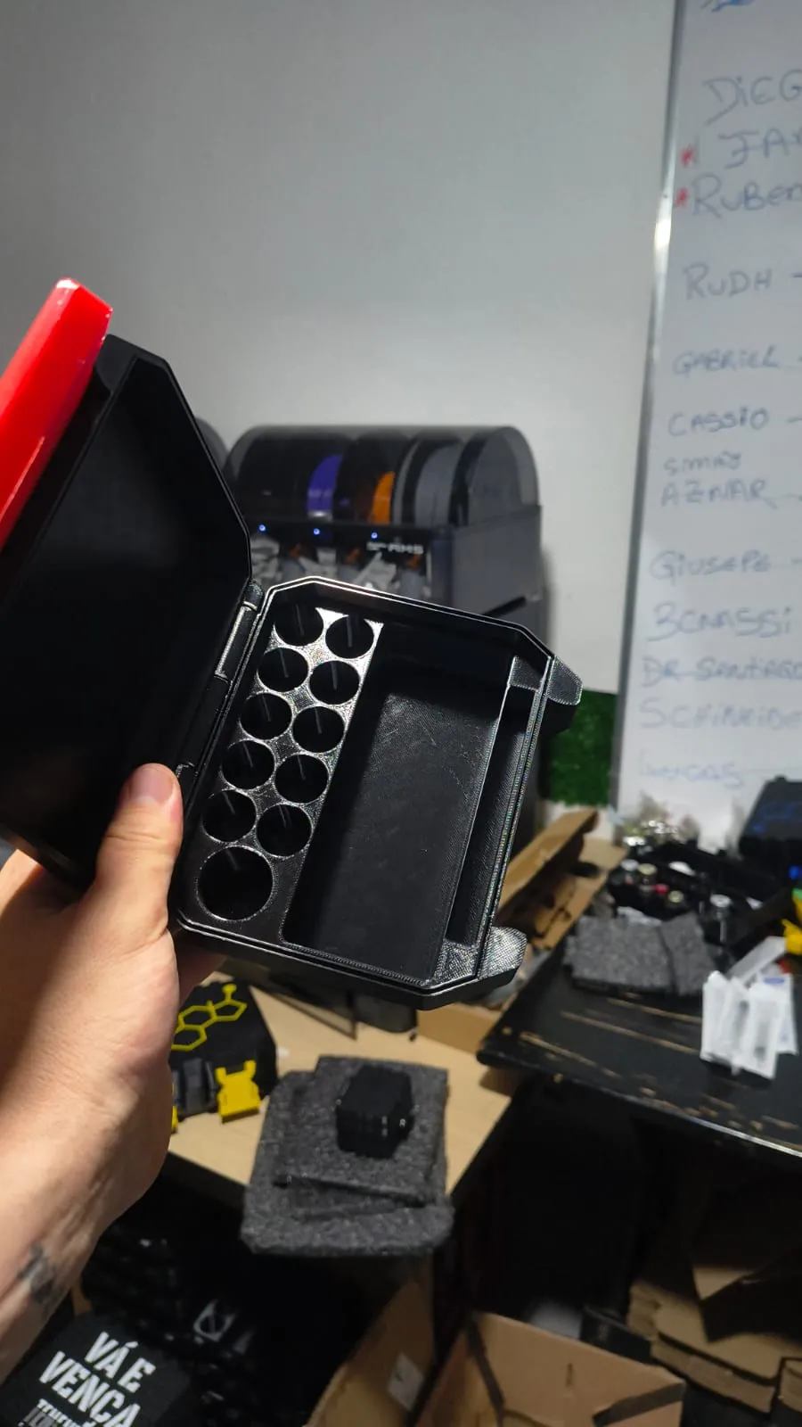 Case para 10 Frascos de 3 ml + 1 Frasco de Água