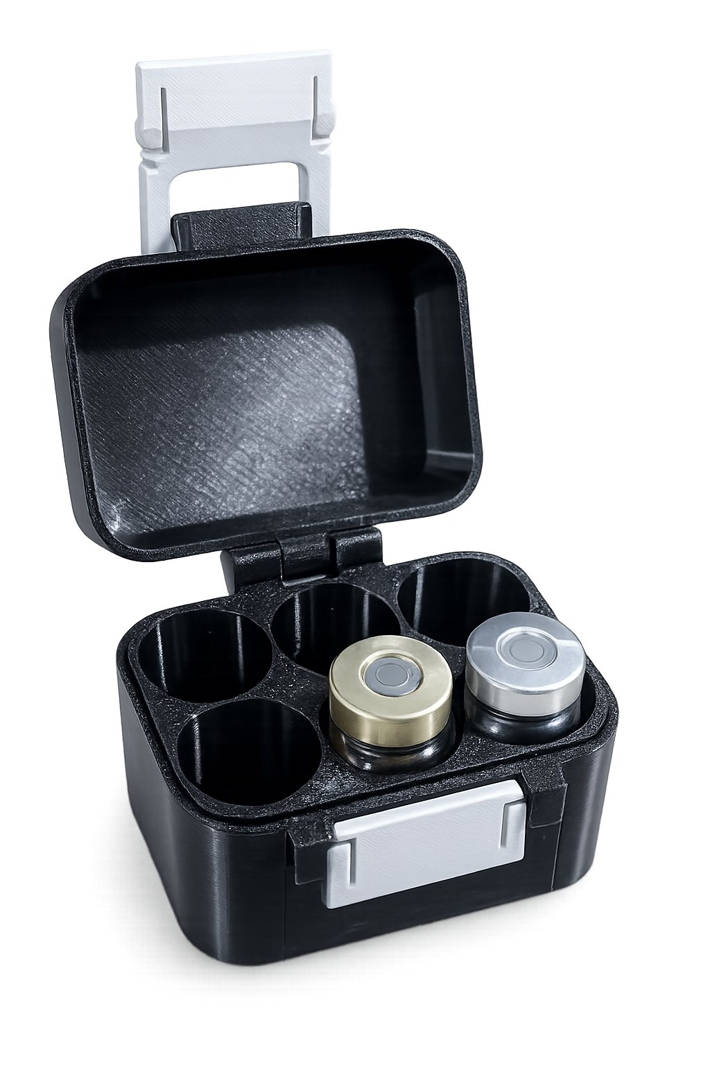 CASE ORGANIZADOR PARA 6 FRASCOS DE 10 ML | ESTOJO PORTA-FRASCOS COM TAMPA E TRAVA