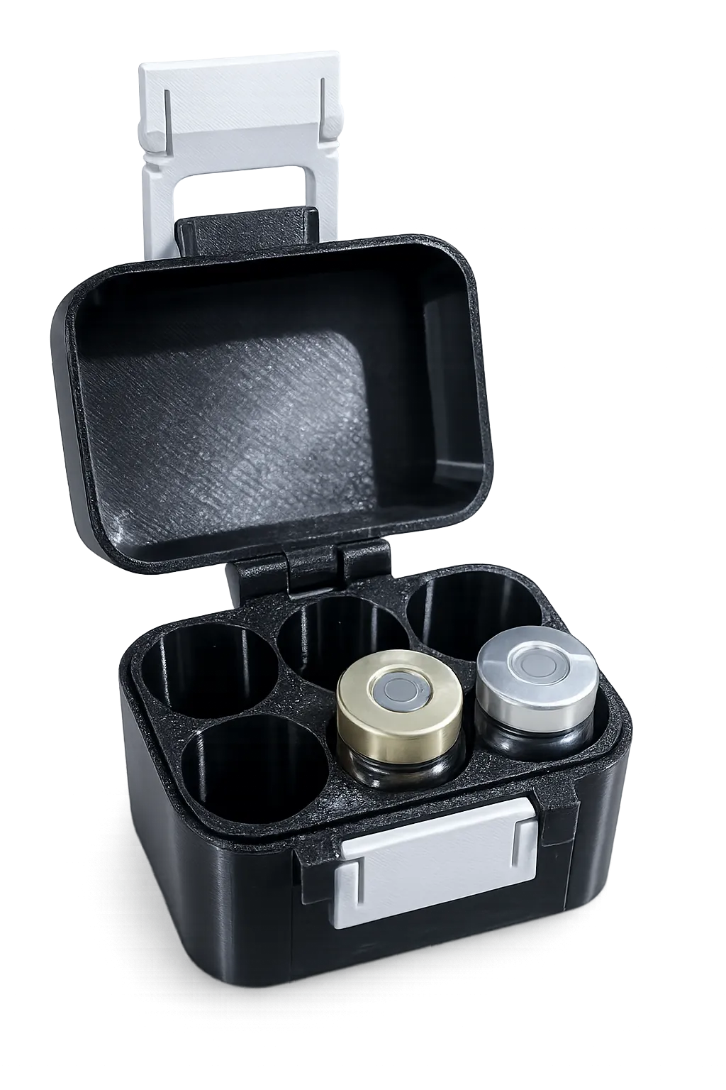 CASE ORGANIZADOR PARA 6 FRASCOS DE 10 ML | ESTOJO PORTA-FRASCOS COM TAMPA E TRAVA