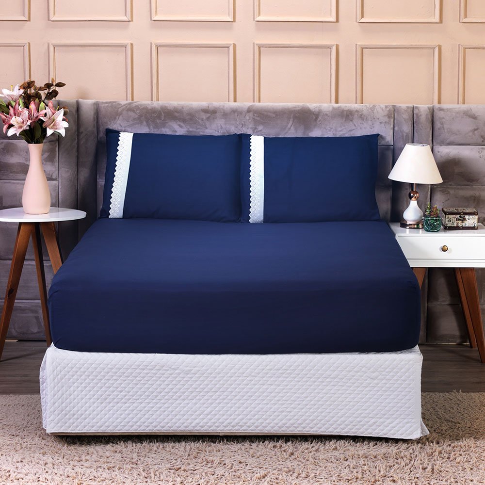 Jogo de Lençol King 3 Peças 200 Fios - LightPlus