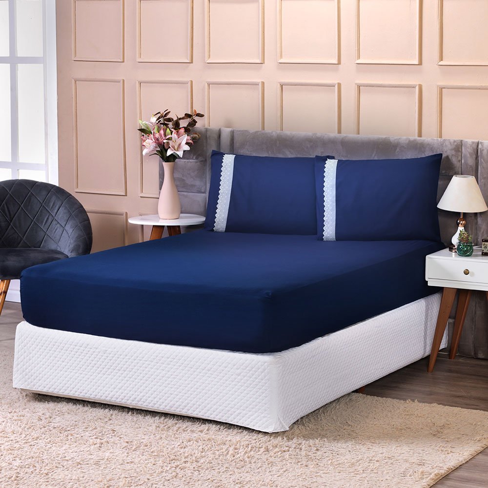 Jogo de Lençol King 3 Peças 200 Fios - LightPlus