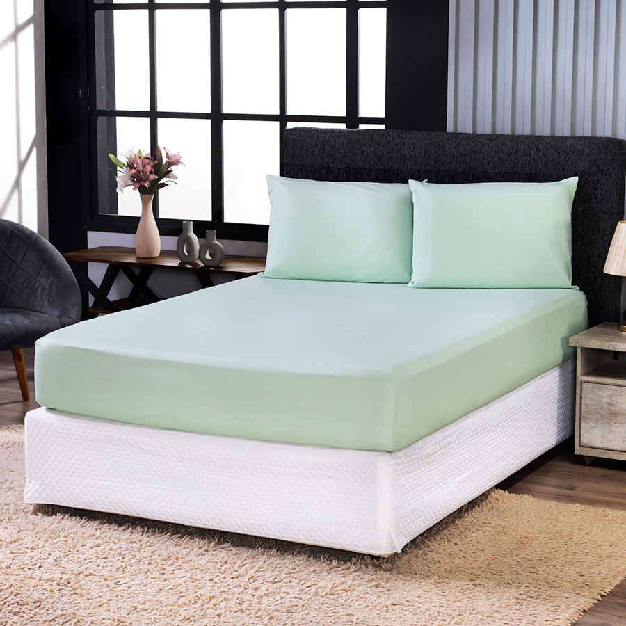 Jogo de Lençol King 3 Peças 100% Algodão 180 Fios - Cotton ( LANÇAMENTO )