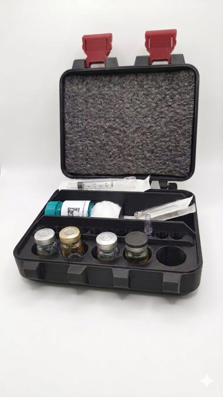 V8 MISTO PARA AMPOLAS DE 10ml e 1ml - DETALHES VERMELHO