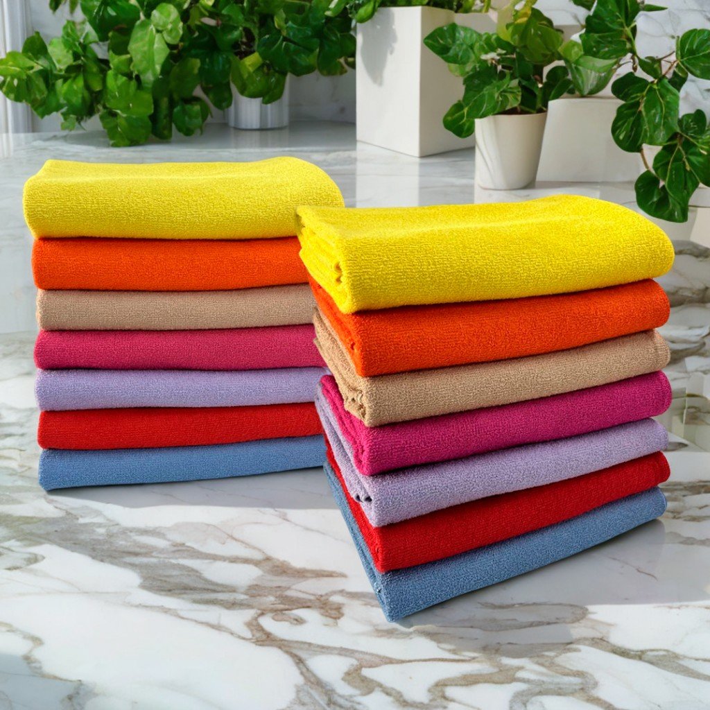 Kit 2 Toalhas de Banho Clássica Ótima Absorção 60cm x 115cm 