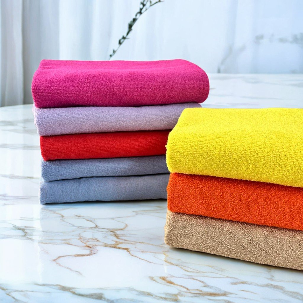 Kit 2 Toalhas de Banho Clássica Ótima Absorção 60cm x 115cm 