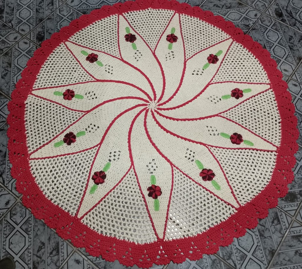 Tapete Redondo com Borda