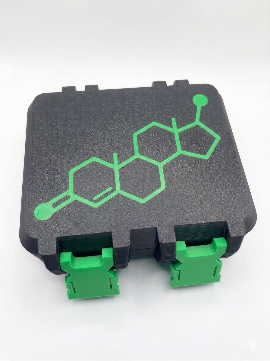 V3 com espaço para 3 bujões 10ml - DETALHES VERDE