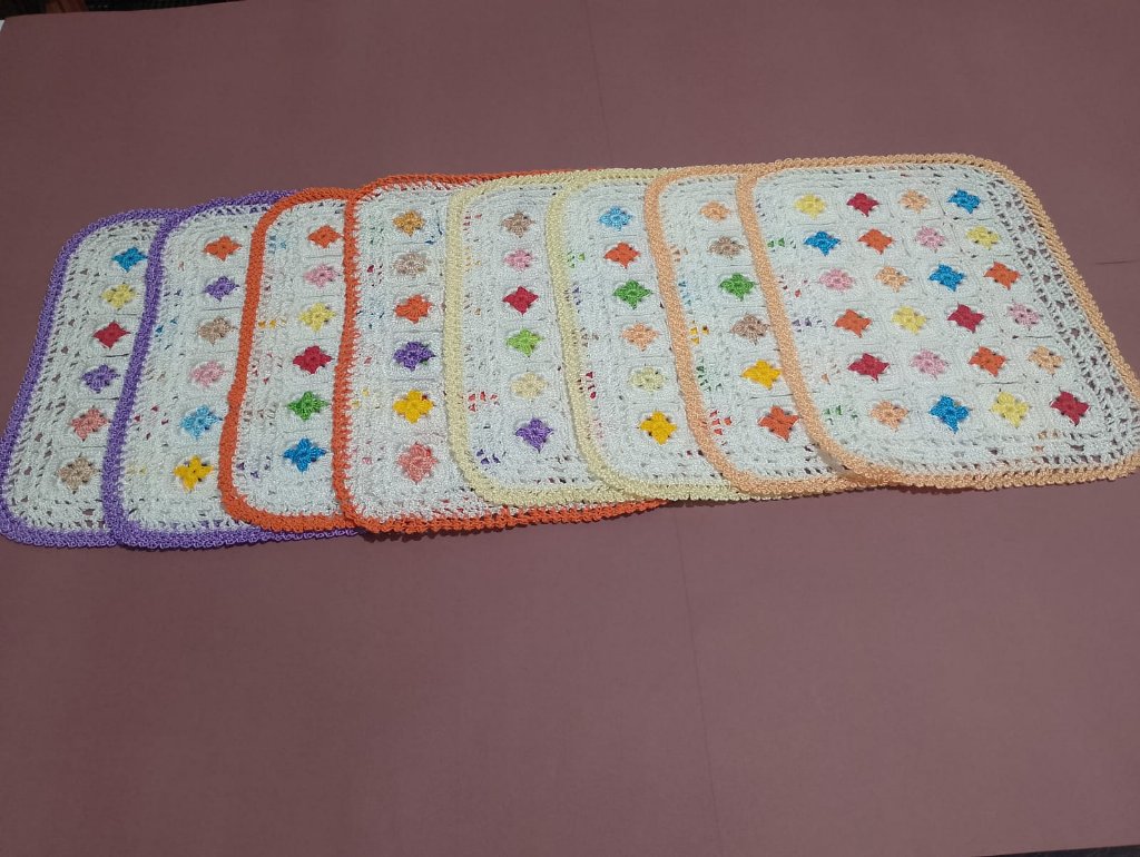 Toalha Retangular para Bandeja Multicolor