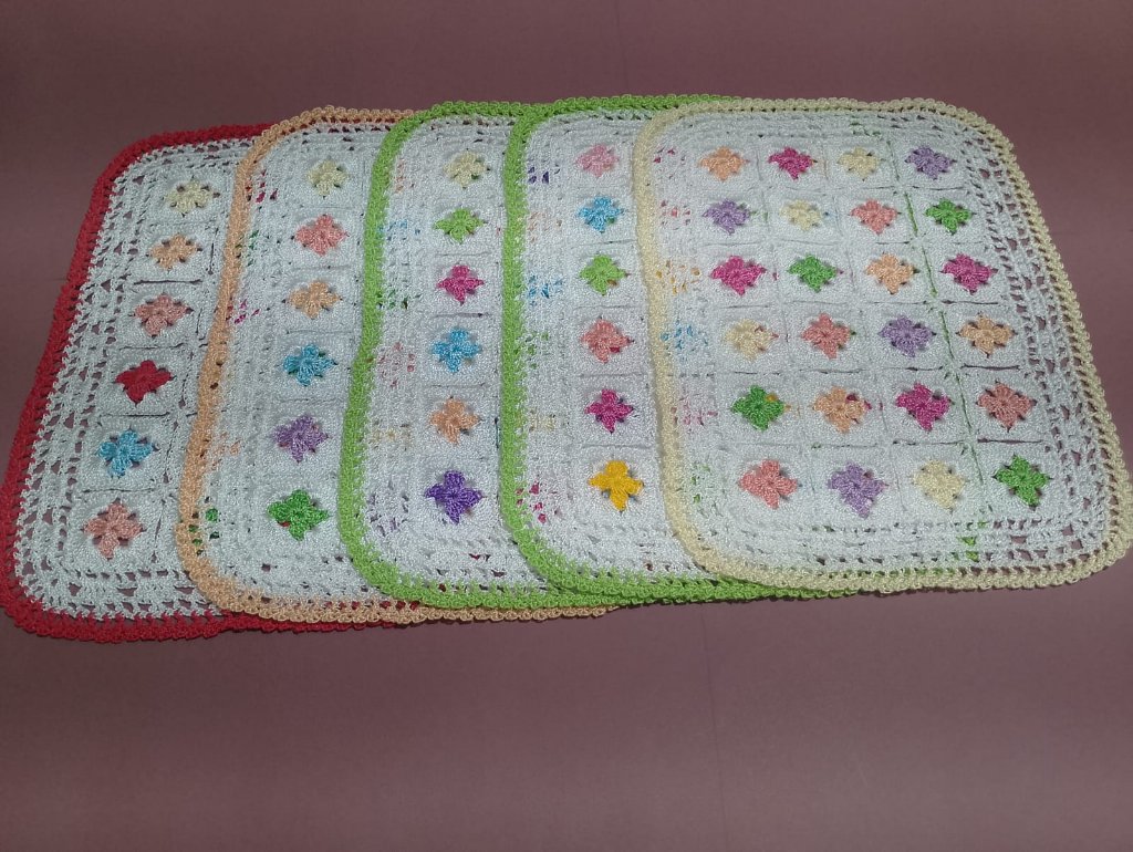 Toalha Retangular para Bandeja Multicolor