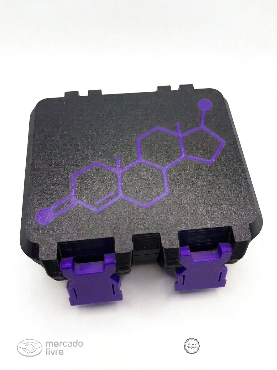 V3 com espaço para 3 bujões 10ml - DETALHES ROXO
