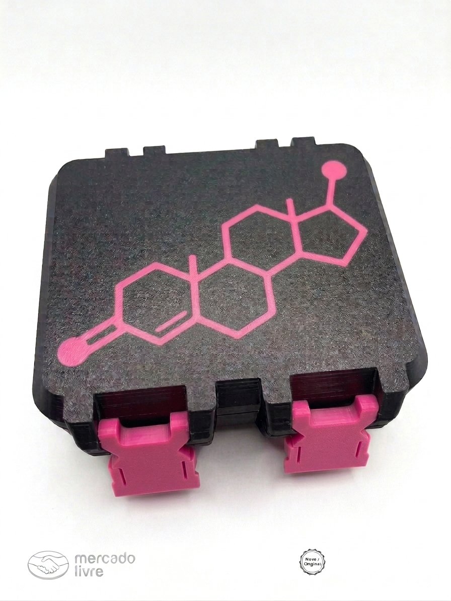 V3 com espaço para 3 bujões 10ml - DETALHES ROSA