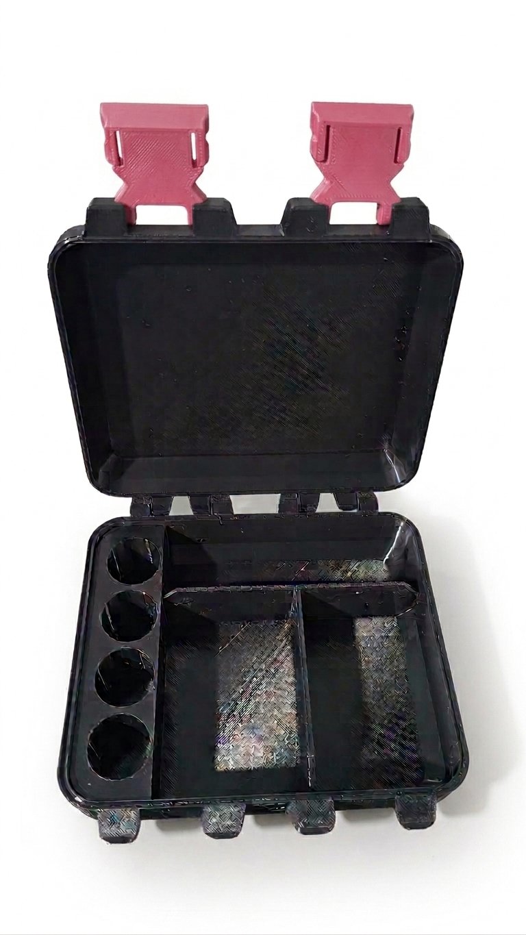 V4 com espaço para 4 bujões 10ml - Detalhes ROSA